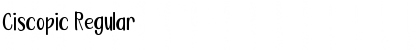 Ciscopic Regular Font Title Preview