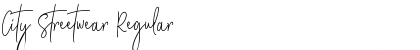 City Streetwear Regular Font Title Preview