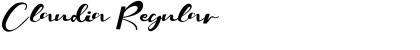 Claudia Regular Font Title Preview