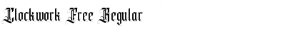 Clockwork Free Regular Font Title Preview