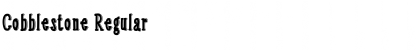 Cobblestone Regular Font Title Preview