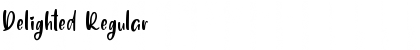 Delighted Regular Font Title Preview