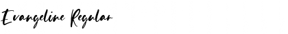 Evangeline Regular Font Title Preview