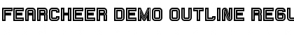 Fearcheer Demo Outline Regular Font Title Preview