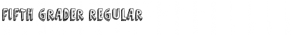 Fifth Grader Regular Font Title Preview