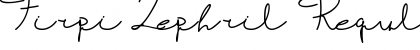 Firpi Lephril Regular Font Title Preview
