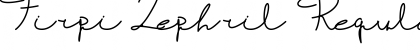Firpi Lephril Regular Font Title Preview