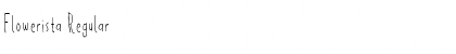 Flowerista Regular Font Title Preview