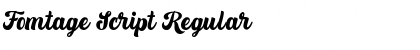Fomtage Script Regular Font Title Preview