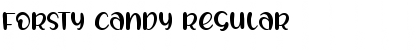 FORSTY CANDY Regular Font Title Preview