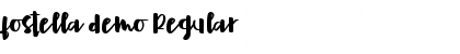 fostella demo Regular Font Title Preview