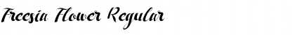 Freesia Flower Regular Font Title Preview