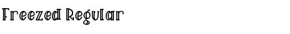 Freezed Regular Font Title Preview