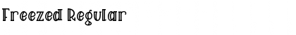 Freezed Regular Font Title Preview