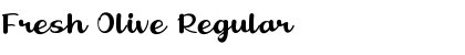Fresh Olive Regular Font Title Preview