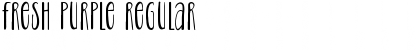 Fresh Purple Regular Font Title Preview