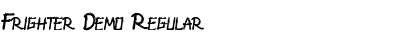 Frighter Demo Regular Font Title Preview