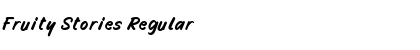 Fruity Stories Regular Font Title Preview
