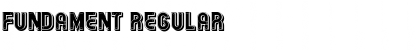 Fundament Regular Font Title Preview