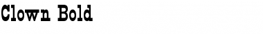 Clown Bold Font Title Preview