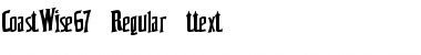 CoastWise67 Regular Font Title Preview