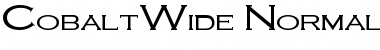CobaltWide Normal Font Title Preview