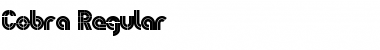 Cobra Regular Font Title Preview