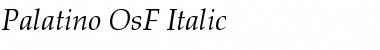 Palatino Osf Italic Font Title Preview