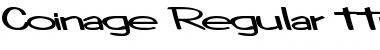 Coinage Regular Font Title Preview