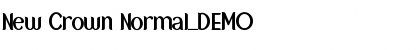 New Crown Normal_DEMO Font Title Preview
