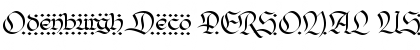Odenburgh Deco PERSONAL USE Regular Font Title Preview