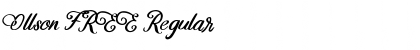 Ollson FREE Regular Font Title Preview