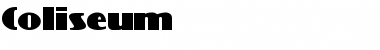 Coliseum Regular Font Title Preview