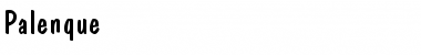 Palenque Normal Font Title Preview