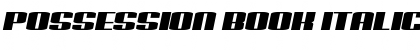 Possession Book Italic Font Title Preview