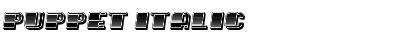 Puppet Italic Font Title Preview