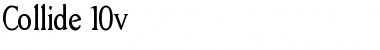 Collide 10v Regular Font Title Preview