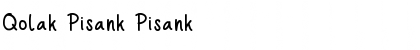 Qolak Pisank Pisank Font Title Preview