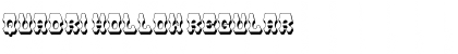 Quadri Hollow Regular Font Title Preview