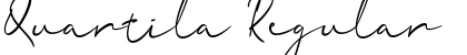 Quartila Regular Font Title Preview