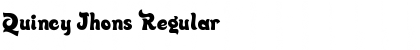 Quincy Jhons Regular Font Title Preview