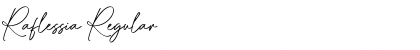 Raflessia Regular Font Title Preview