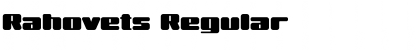Rahovets Regular Font Title Preview