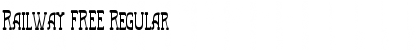 Railway FREE Regular Font Title Preview