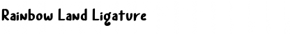 Rainbow Land Ligature Font Title Preview