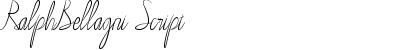 RalphBellagni Script Font Title Preview