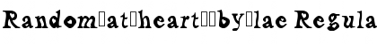 Random_at_heart__by_lae Regular Font Title Preview