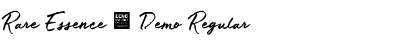 Rare Essence - Demo Regular Font Title Preview
