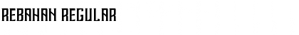 REBAHAN Regular Font Title Preview