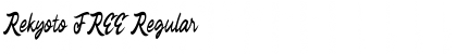 Rekyoto FREE Regular Font Title Preview